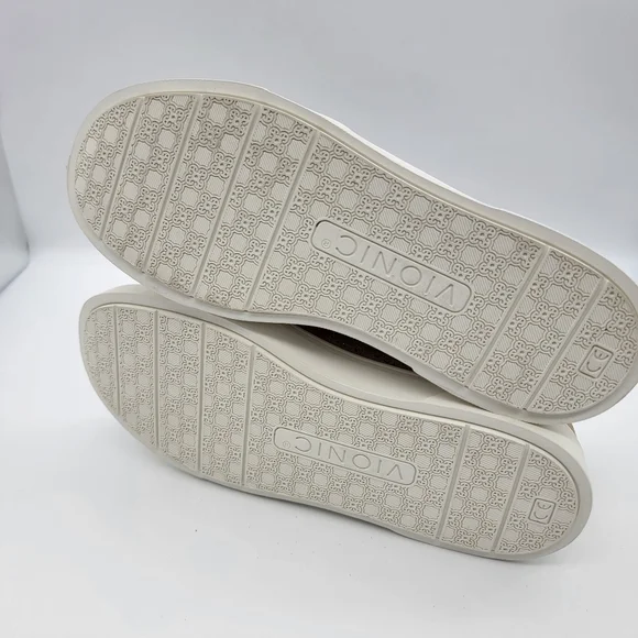 Vionic Women's Tan Perforated Slip-On Flats - Picture 6 of 6